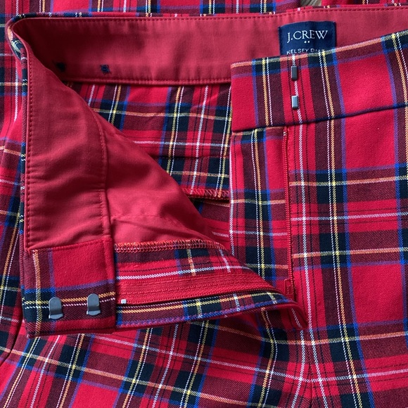 J.CREW Tartan Plaid Flare Kelsey Pant Sz 6 - Picture 6 of 10